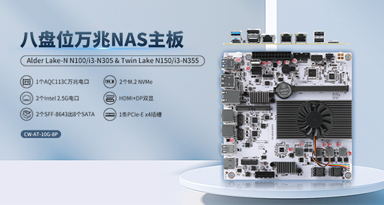 CW-AT-10G-8P八盘位万兆nas主板